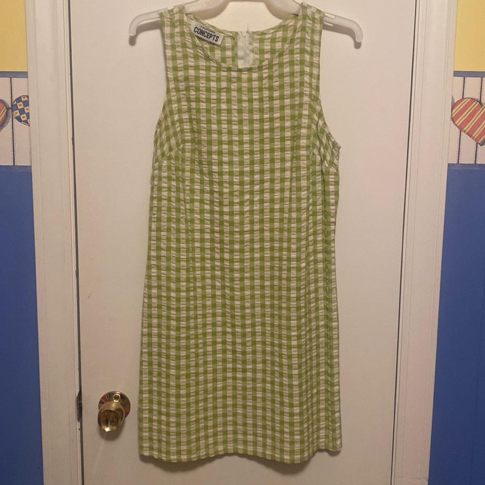 Gingham Vintage Mini Dress